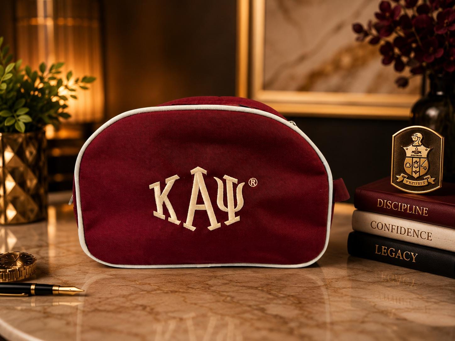 Kappa Alpha Psi Toiletry Kit Bag | Travel Organizer |Cosmetic & Shaving Bag