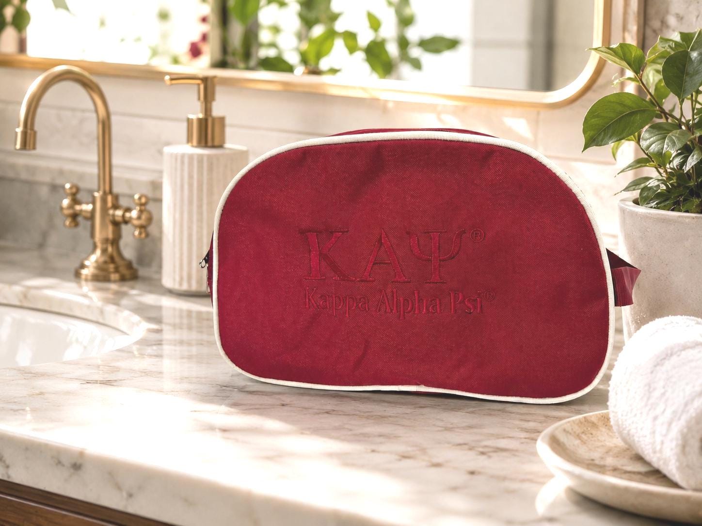 Kappa Alpha Psi Toiletry Kit Bag | Light Weight Travel Organizer |Cosmetic & Shaving Bag