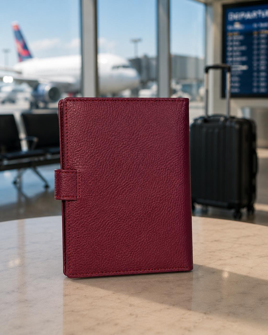 Kappa Alpha Psi Passport Holder | KAY Travel Wallet | Fraternity Passport Cover | Document Organizer